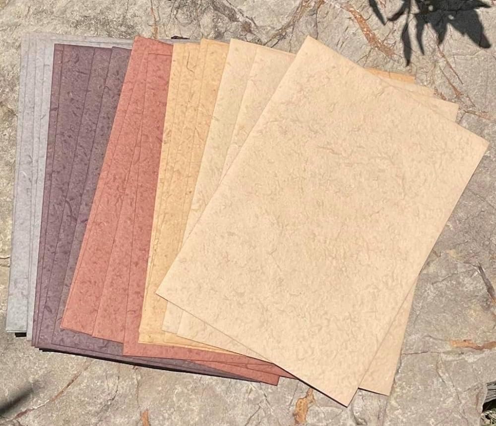 Hojas de papel de morera MulberryTree de fibra natural A4 hechas a mano, pintura, escritura hecha a mano, papel decorativo, papel para hacer
