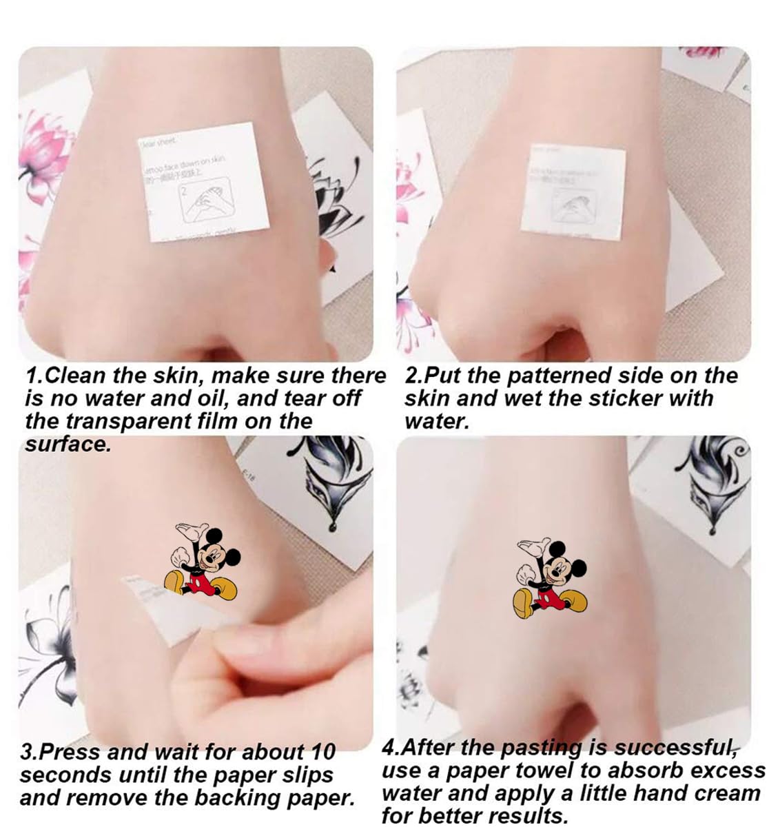 12 hojas de tatuajes temporales lindos para niños, suministros de fiesta de cumpleaños, decoraciones de fiesta para niñas, niños, juegos de fiesta,