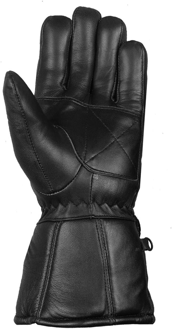 Jackets 4 Bikes Guantes Thinsulate de cuero de oveja para motociclista, de invierno, para hombre