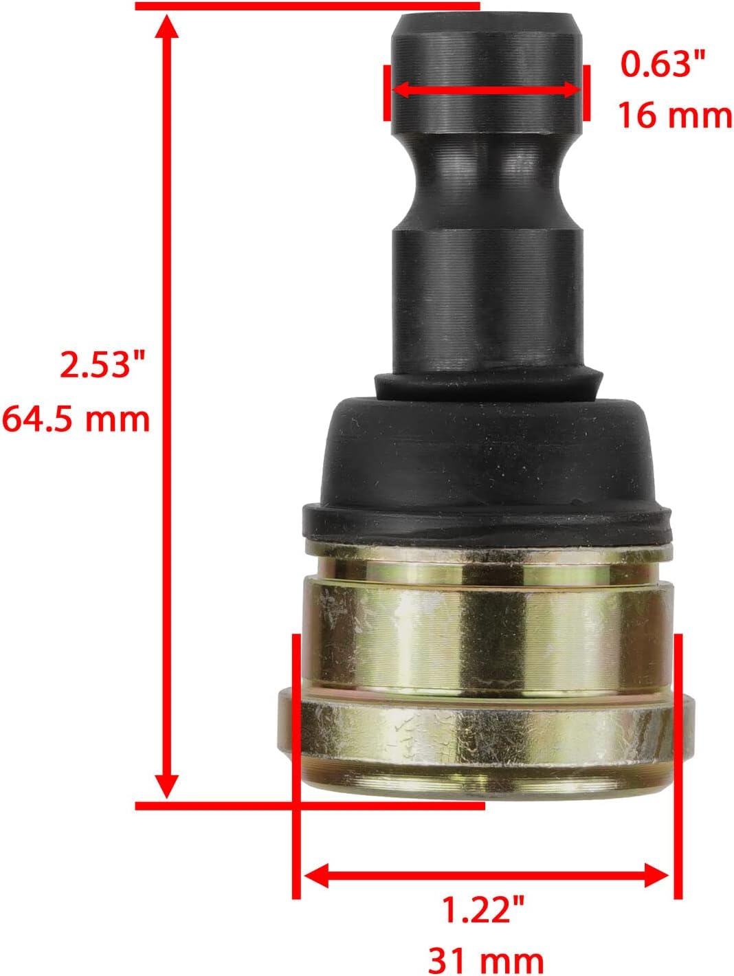 Para rótula superior o inferior para Polaris Scrambler 850 XP HO EPS 2014 Mod-ZTF1-10282