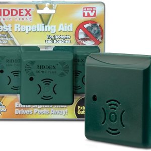 Riddex Sonic Plus – Repelente ultrasónico de plagas, se conecta con salidas adicionales para uso en interiores, repelente de insectos, repelente de Riddex Sonic Plus – Repelente ultrasónico de plagas, se conecta con salidas adicionales para uso en interiores, repelente de insectos, repelente de