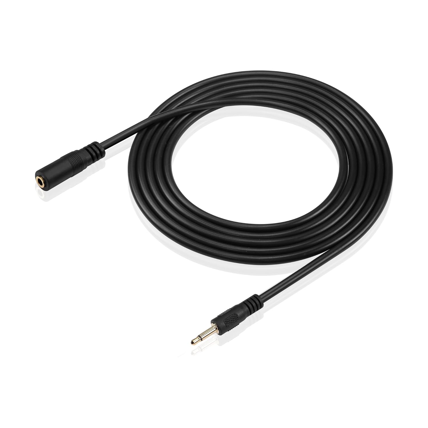 GINTOOYUN Cable de extensión de audio de 0.138 in de 0.138 in, conector macho a hembra, para automóvil, tableta, laptop, teléfonos, reproductores