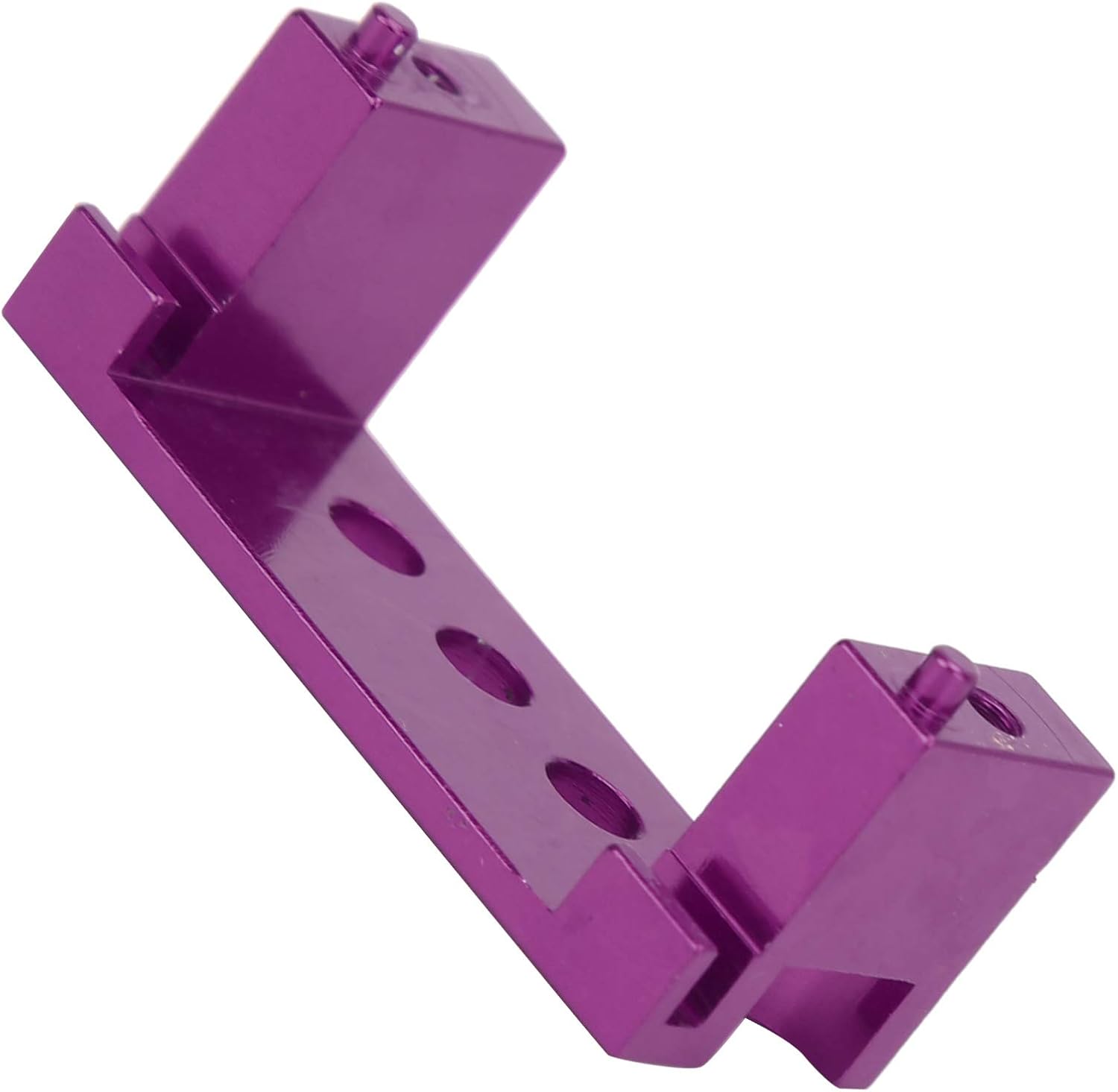 Asiento de engranaje de dirección de montaje servo RC compatible con WLtoys 144001 Escala 114 RC Model Cars (morado)