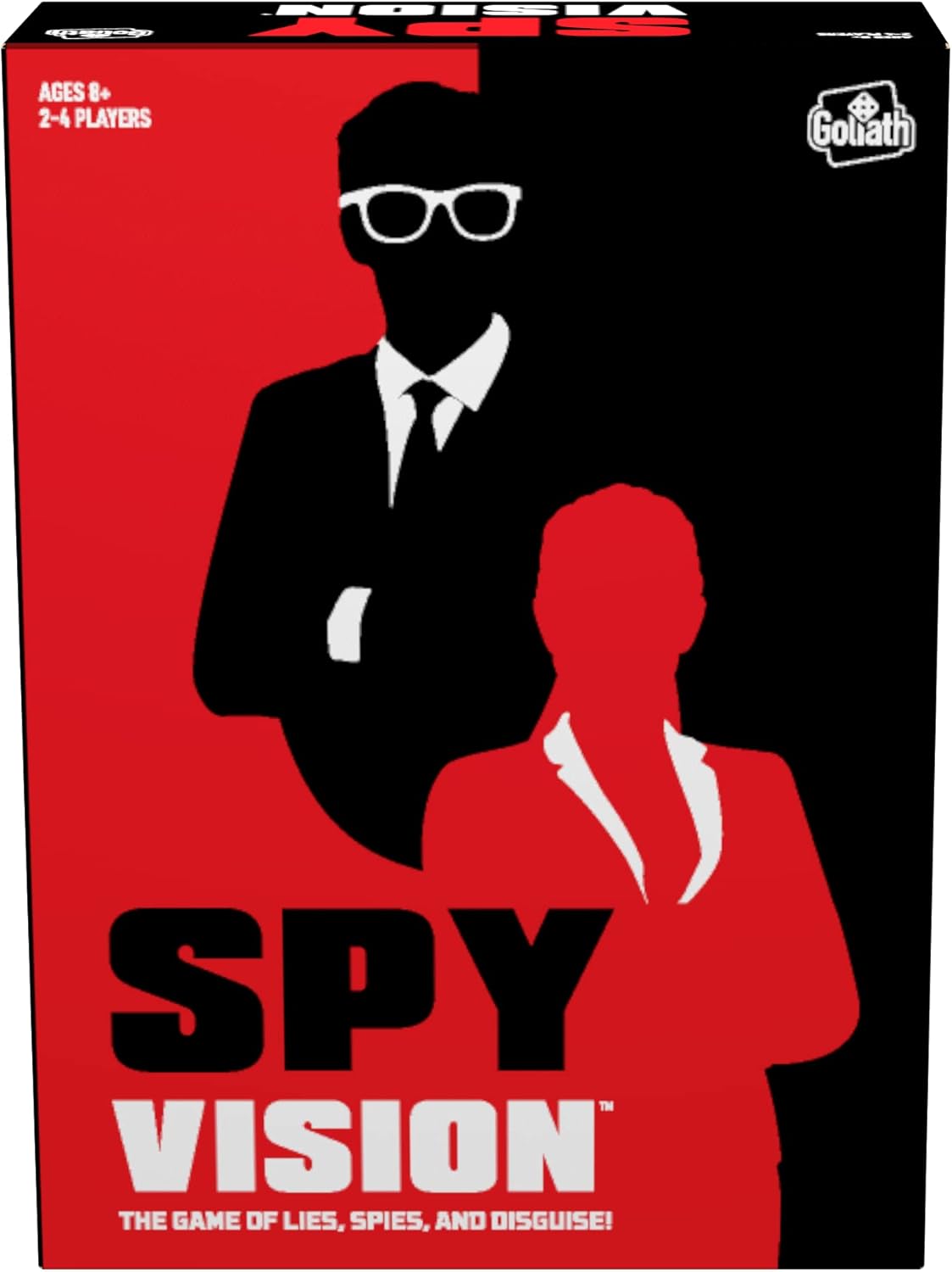 Goliath Spy Vision – Arrest The Spies Using Spy Revealing Glasses – Juego de mesa de estrategia para edades de 8 años en adelante, 2 a 4 jugadores,