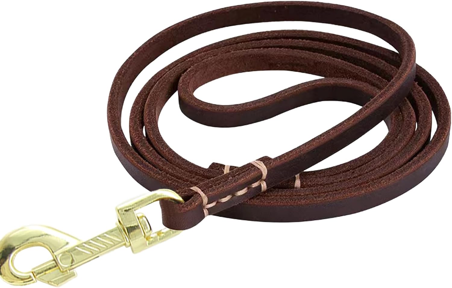 Correa de cuero para perro de 6 pies x 25 pulgadas, correa trenzada duradera para entrenamiento de perros, correa de cuero resistente y resistente,