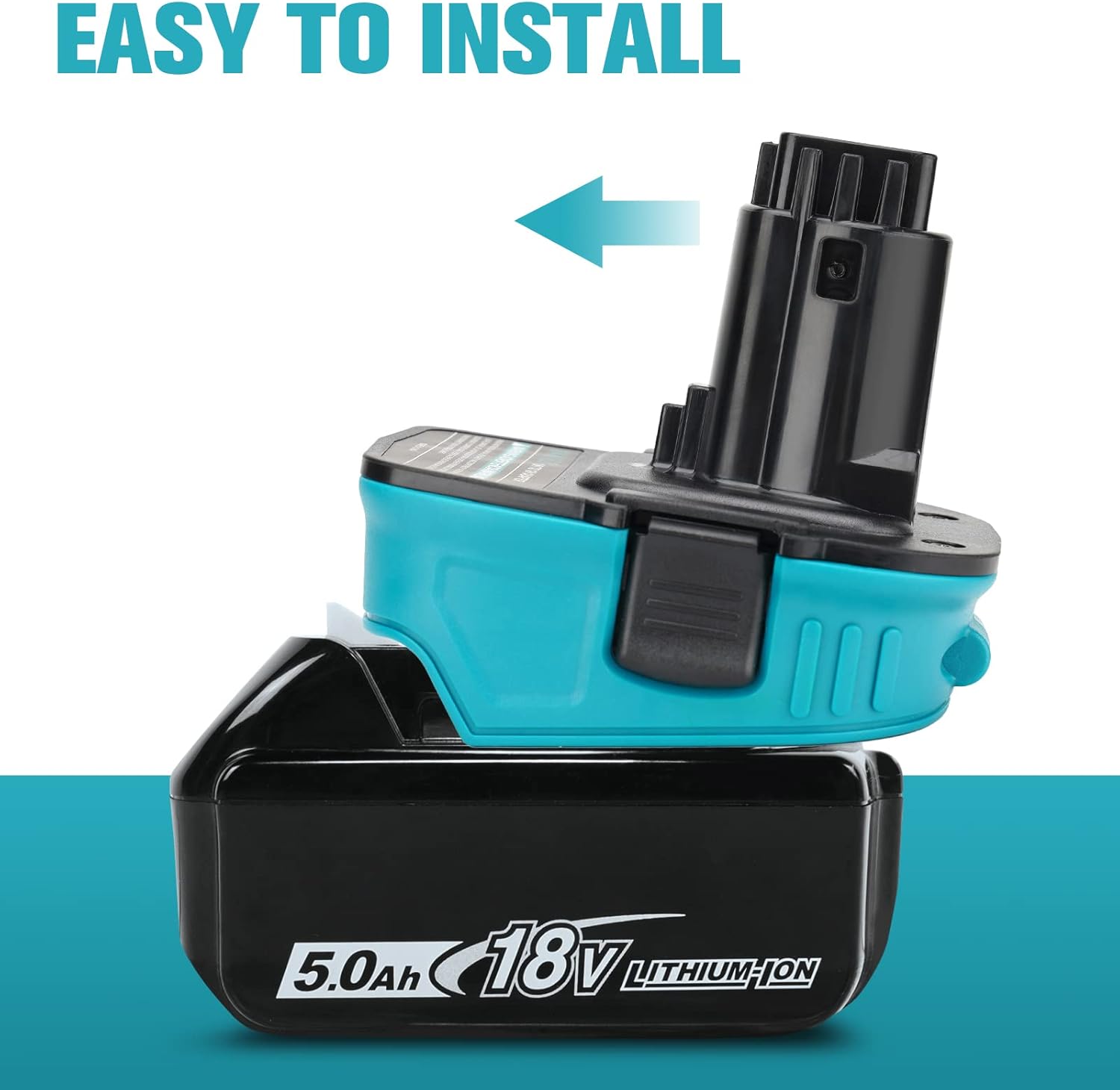 Adaptador de batería para Makita DCA1820 18V compatible con Makita Lithium Battery Convert para DeWalt CA1820 18V DC9180 DC9096 Uso de herramientas