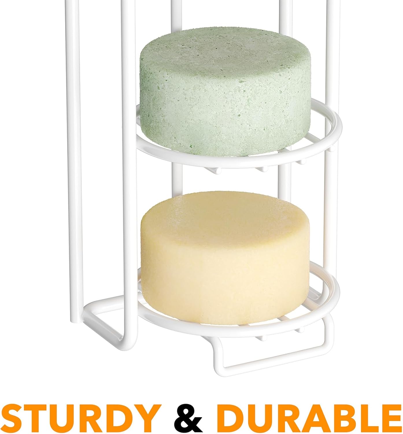 SpaceAid Soporte de barra de champú de 4 niveles para ducha, soporte de barra de jabón autodrenante para pared de baño y fregadero de cocina,