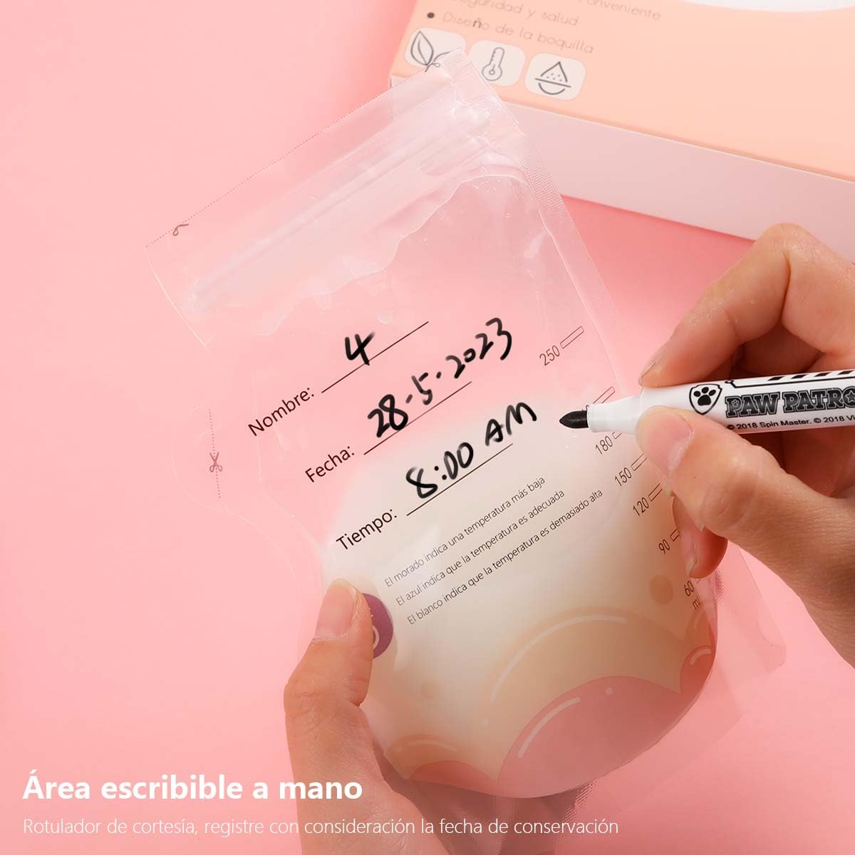 Bolsas de almacenamiento de leche materna, 150 unidades con 8.5 onzas, bolsa de almacenamiento de leche desechable autosuficiente, preesterilizada,
