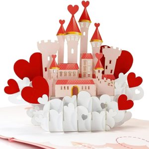 CUTPOPUP – Tarjetas troqueladas en 3D para el Día de San Valentín, con un castillo romántico, tarjeta de aniversario de boda o de cumpleaños, CUTPOPUP – Tarjetas troqueladas en 3D para el Día de San Valentín, con un castillo romántico, tarjeta de aniversario de boda o de cumpleaños,