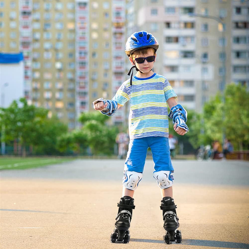 Patines de ruedas ajustables para niños, para hombres, mujeres y niñas, con 8 ruedas de iluminación, para interiores y exteriores, patines cuádruples