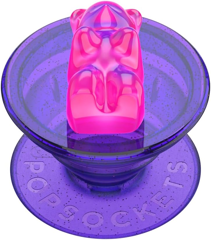 POPSOCKETS Agarre para teléfono con soporte expansible – Gummy Bear Purple