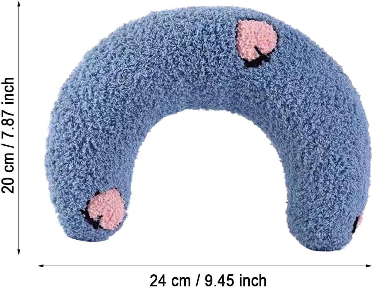 Almohada calmante para perros, almohadas suaves para el cuello de las mascotas, almohada calmante para perros pequeños, ultra suave y esponjosa,