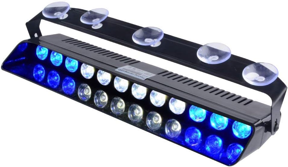 Luz estroboscópica de emergencia modelo S9, Azul blanco azul