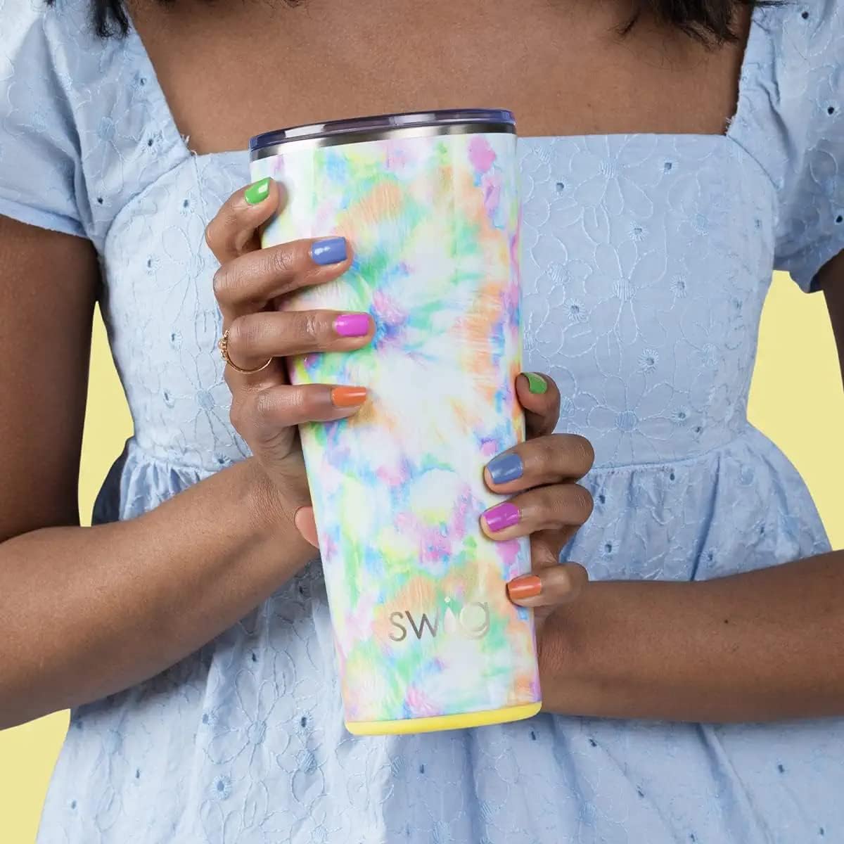 Swig Life Vaso XL de 32 onzas, vaso de café aislado con tapa, apto para vasos, apto para lavavajillas, acero inoxidable, tazas de viaje extra