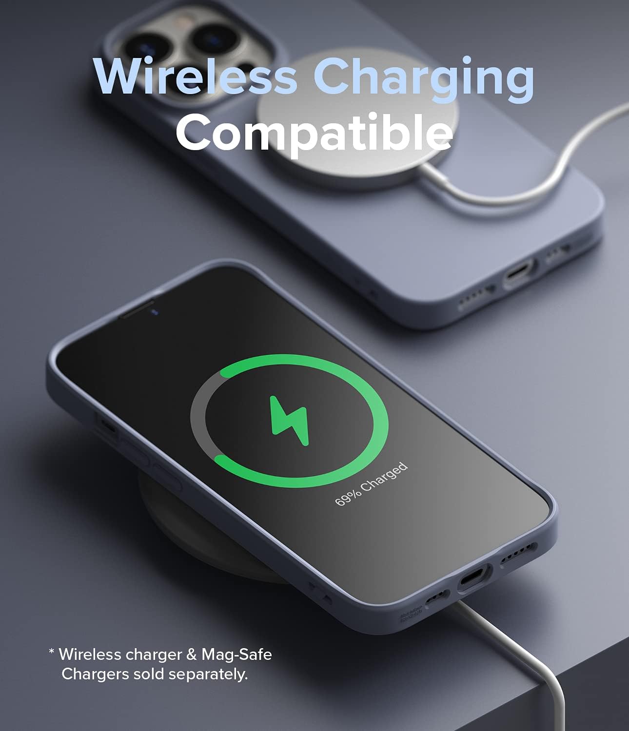 Ringke Funda compatible con iPhone 13 Pro, Air-S tipo silicona a prueba de golpes, flexible, mate, TPU fina, protección completa para teléfono de