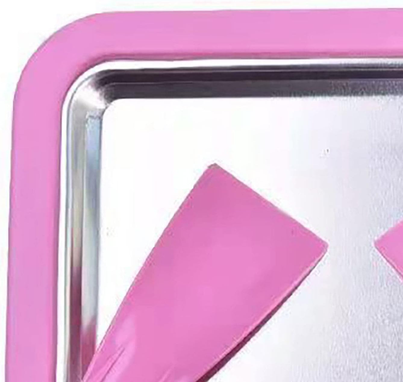 Camidy Máquina de helado enrollado, bandeja para hacer dulces, placa fría instantánea con 2 espátulas para hacer helado enrollado yogur congelado