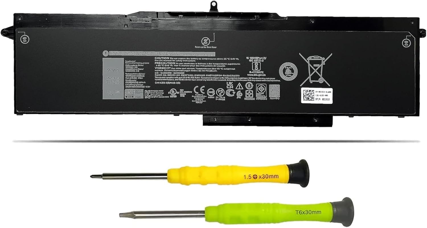 1FXDH 1WJT0 – Batería de repuesto para laptop Dell Precision 3541 3551 Latitude 15 5501 5511 E5501 E5511 Series D191G 01WJT0 0D191G CN-0D191G IFXDH