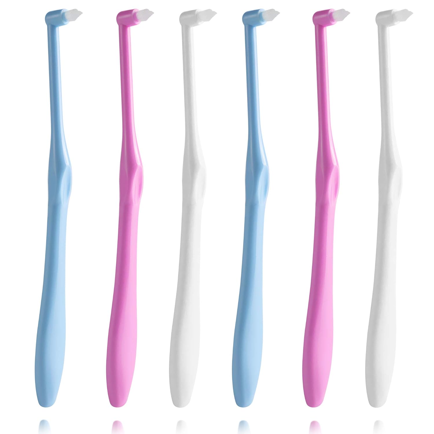 End-Tuft – Cepillo de dientes cónico, 6 piezas de cepillo de dientes copetudo, cepillo interespacial, cepillo de dientes Wisdom Gap para ortodoncia,