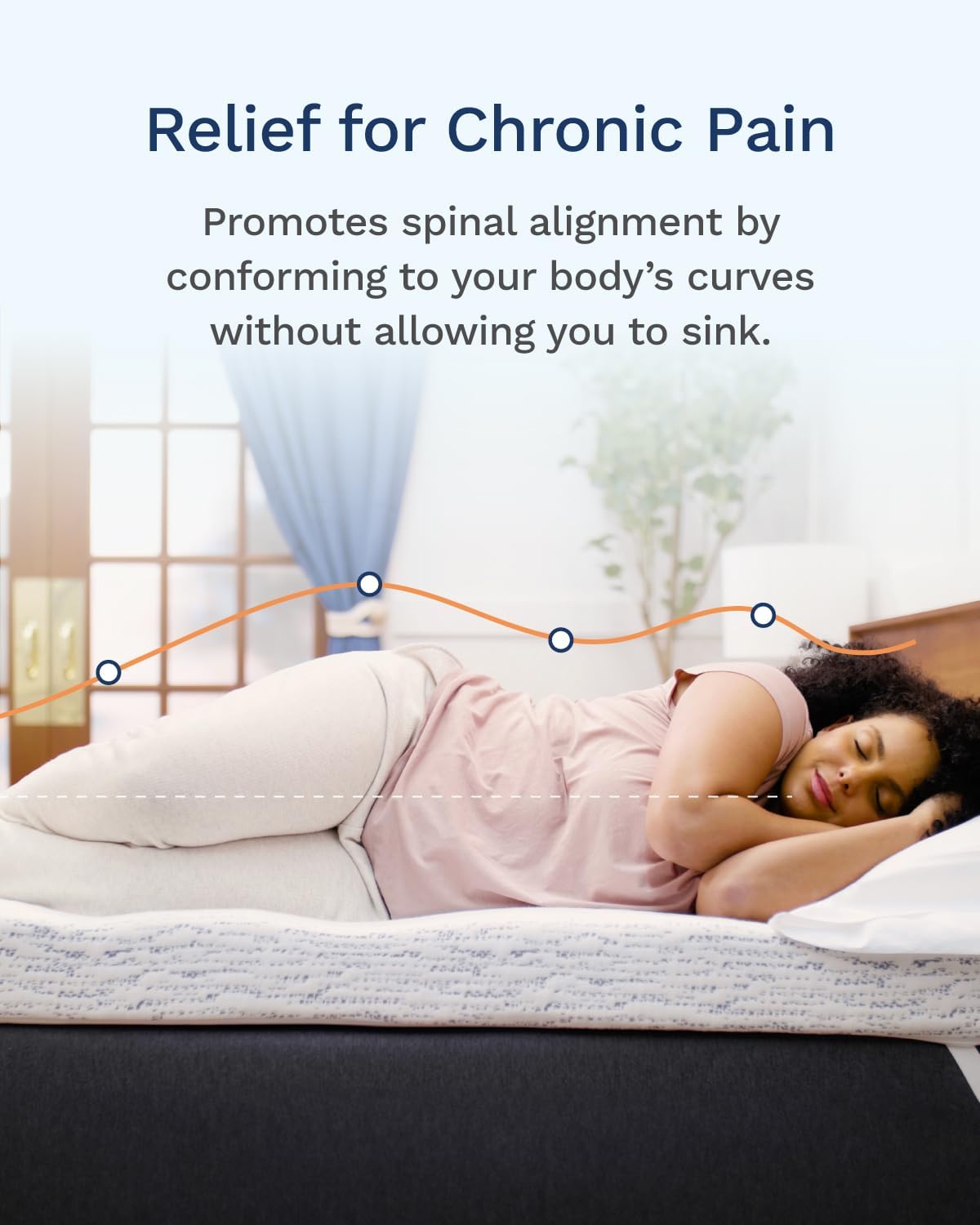 Cubre colchón de viscogel de 3 pulgadas de grosor con ventilación, Memory Foam, Azul