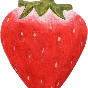 Lindos imanes de fresas Juego de imanes de nevera tallados a mano de madera tallada a mano para taquillas de cocina, cafetería, pizarra blanca (1) Lindos imanes de fresas Juego de imanes de nevera tallados a mano de madera tallada a mano para taquillas de cocina, cafetería, pizarra blanca (1)