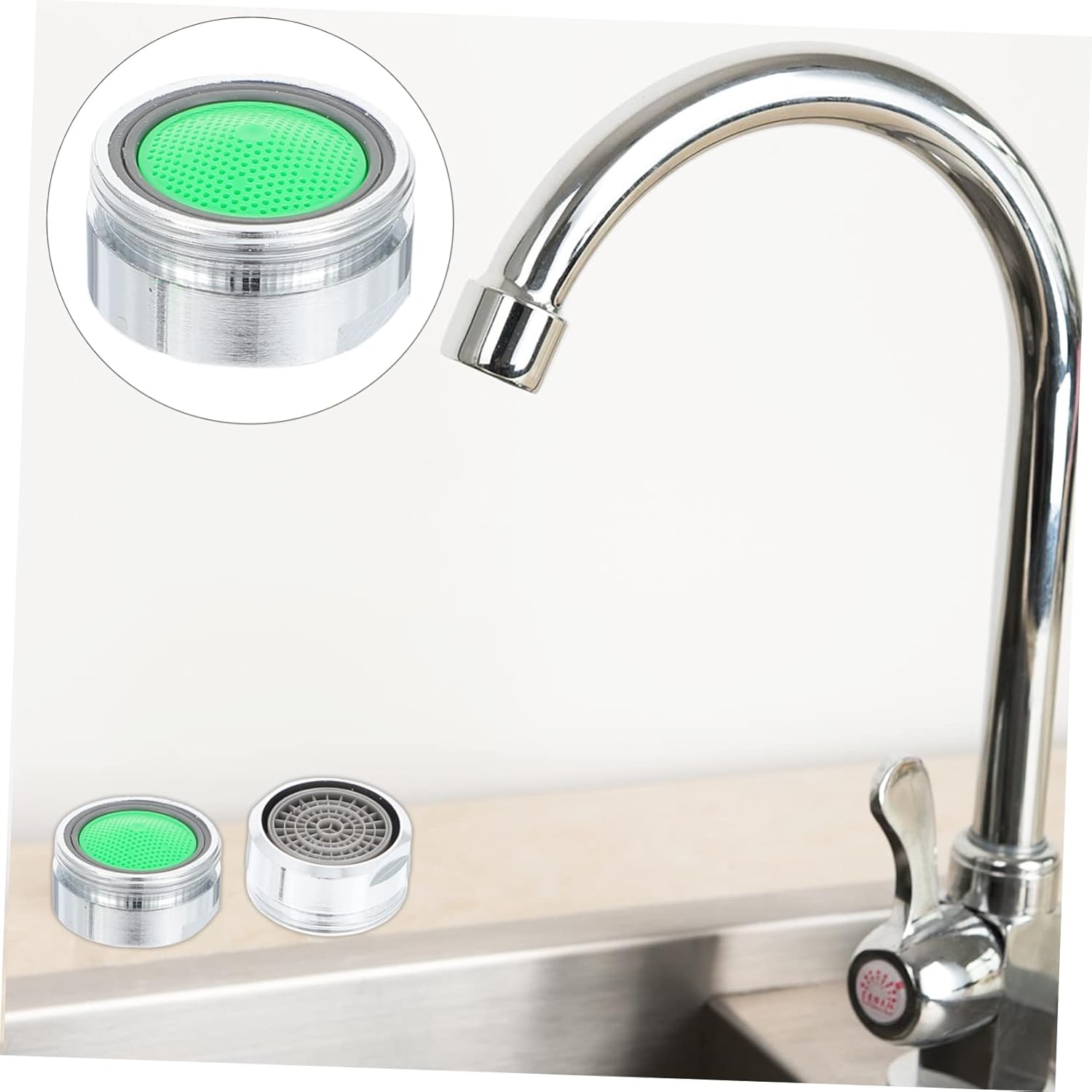 Housoutil Filtro de agua 5 unids grifo aireador accesorios de fregadero de plástico aireador de fregadero