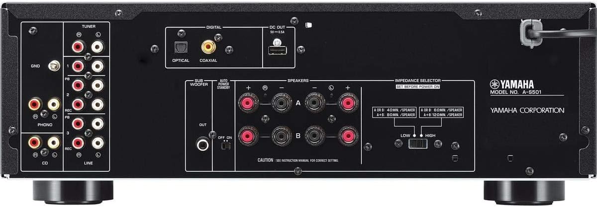 Amplificador de sonido Yamaha A-SX01BL A-S501 Plateado