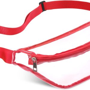 Riñonera transparente para mujer, impermeable, pequeña y transparente, bonita cintura con correa ajustable, bolsa transparente aprobada por el Riñonera transparente para mujer, impermeable, pequeña y transparente, bonita cintura con correa ajustable, bolsa transparente aprobada por el
