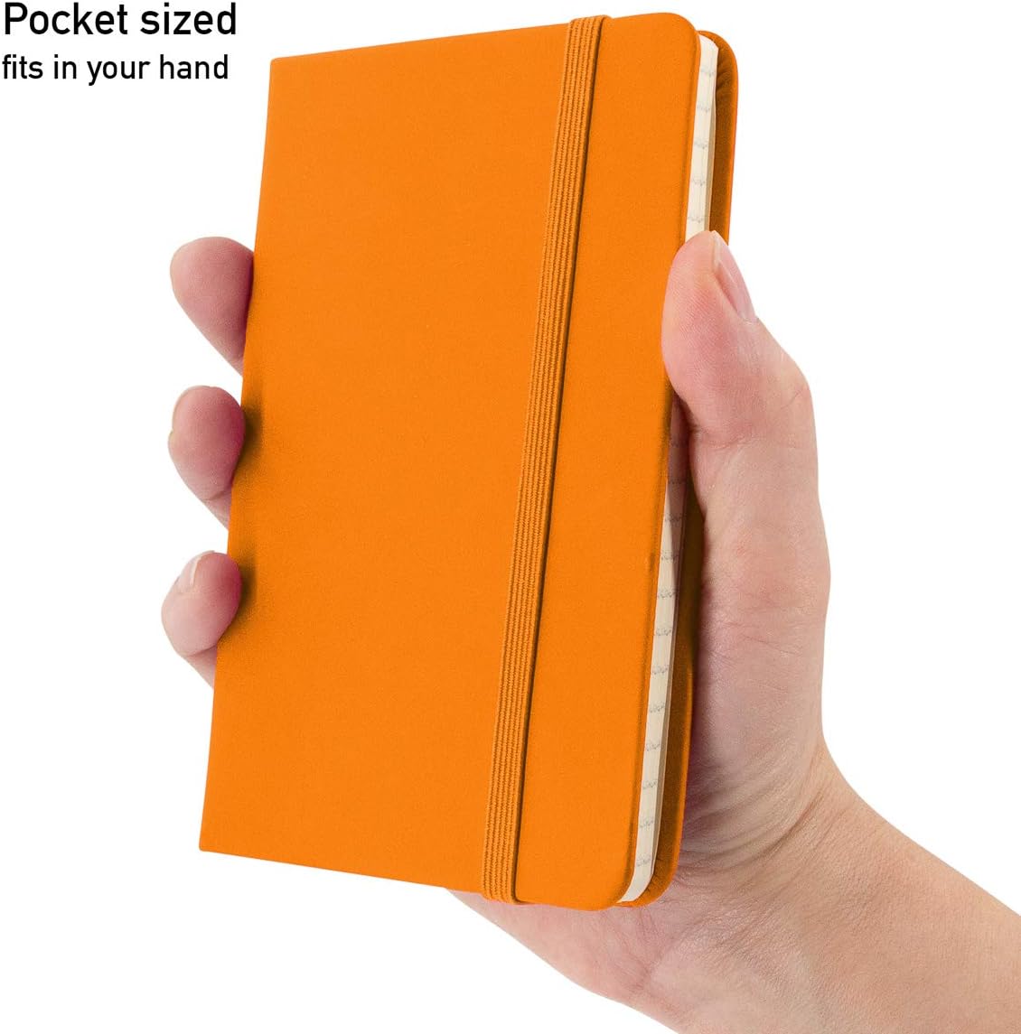 Simply Genius Mini cuadernos tamaño A6 de bolsillo con tapa dura, juego de diario de bolsillo pequeño a rayas para la escuela, el hogar y la