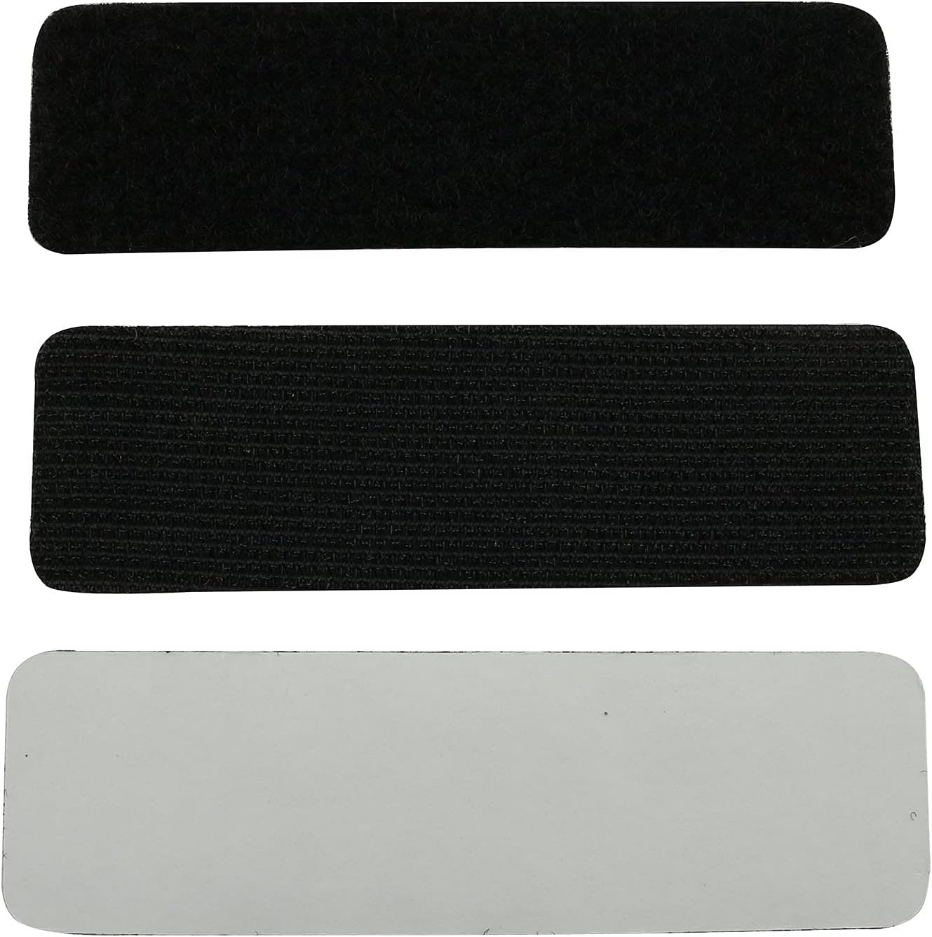 20 almohadillas adhesivas para sofá, 3.937 x 1.181 in, rectangular, color negro, con tiras adhesivas de gancho para sofá, silla, asiento doble,