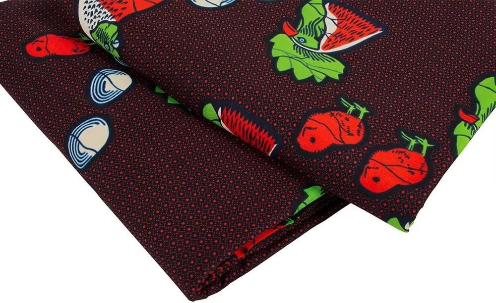 Tela africana 100% algodón Kente tela 6 yardas africana Ankara imprimir la tela de cera