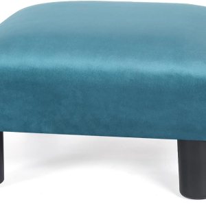 Joveco Reposapiés pequeño tapizado de 15.7 pulgadas, reposapiés suave con patas de plástico antideslizantes, reposapiés para escritorio, sofá, sala Joveco Reposapiés pequeño tapizado de 15.7 pulgadas, reposapiés suave con patas de plástico antideslizantes, reposapiés para escritorio, sofá, sala