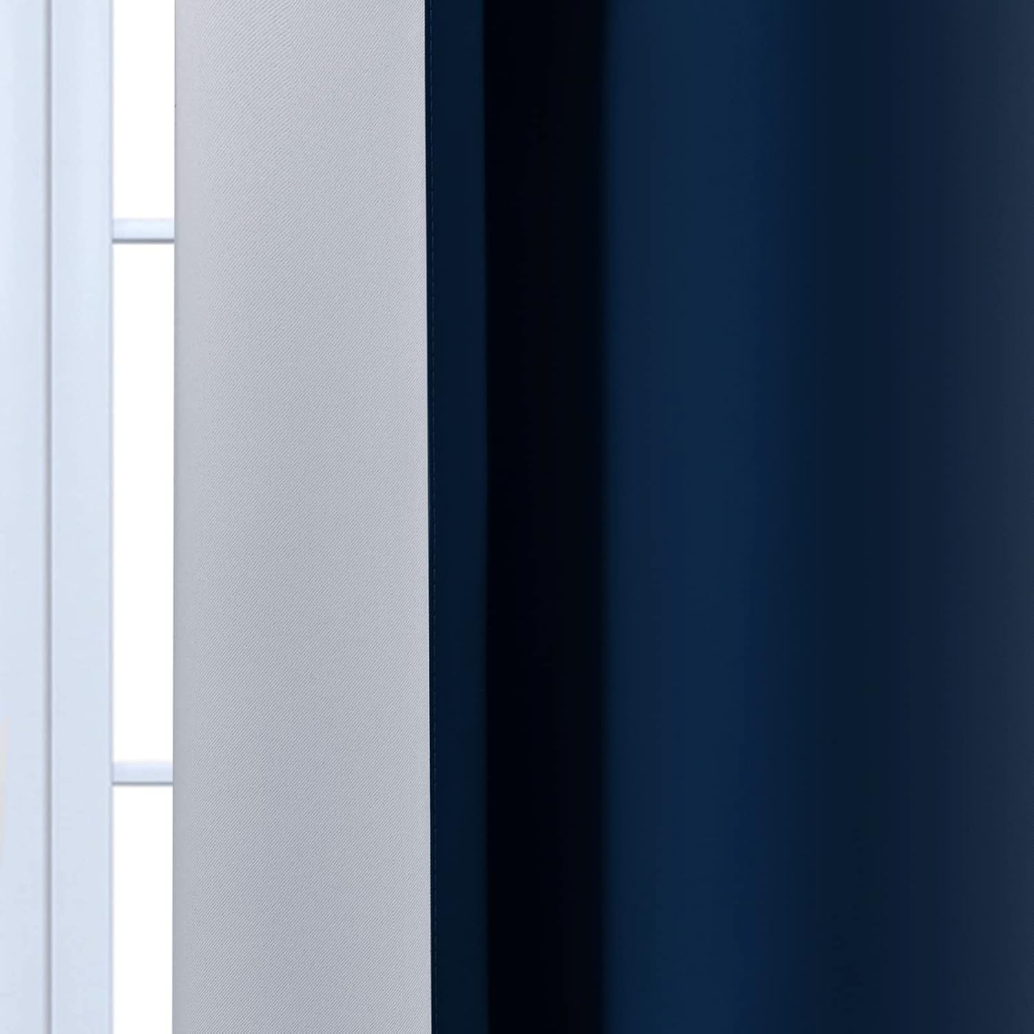 Yakamok – Cortinas blackout con color degradado, poliéster grueso, aislamiento térmico y ojales para sala y dormitorio