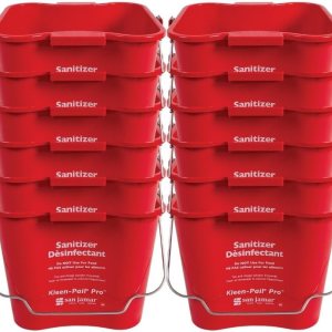 San Jamar Kleen-Pail Pro – Cubo de limpieza para desinfectante, con asa de fianza, para limpieza, cocinas, restaurantes y uso de limpieza, plástico, San Jamar Kleen-Pail Pro – Cubo de limpieza para desinfectante, con asa de fianza, para limpieza, cocinas, restaurantes y uso de limpieza, plástico,