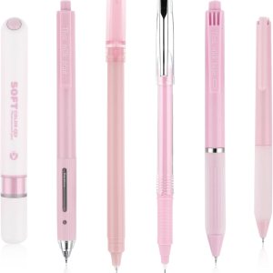 6 bolígrafos estéticos con resaltador, bolígrafos retráctiles de tinta de gel de 0.020 in, bonitos bolígrafos de tinta negra, bolígrafos de 6 bolígrafos estéticos con resaltador, bolígrafos retráctiles de tinta de gel de 0.020 in, bonitos bolígrafos de tinta negra, bolígrafos de