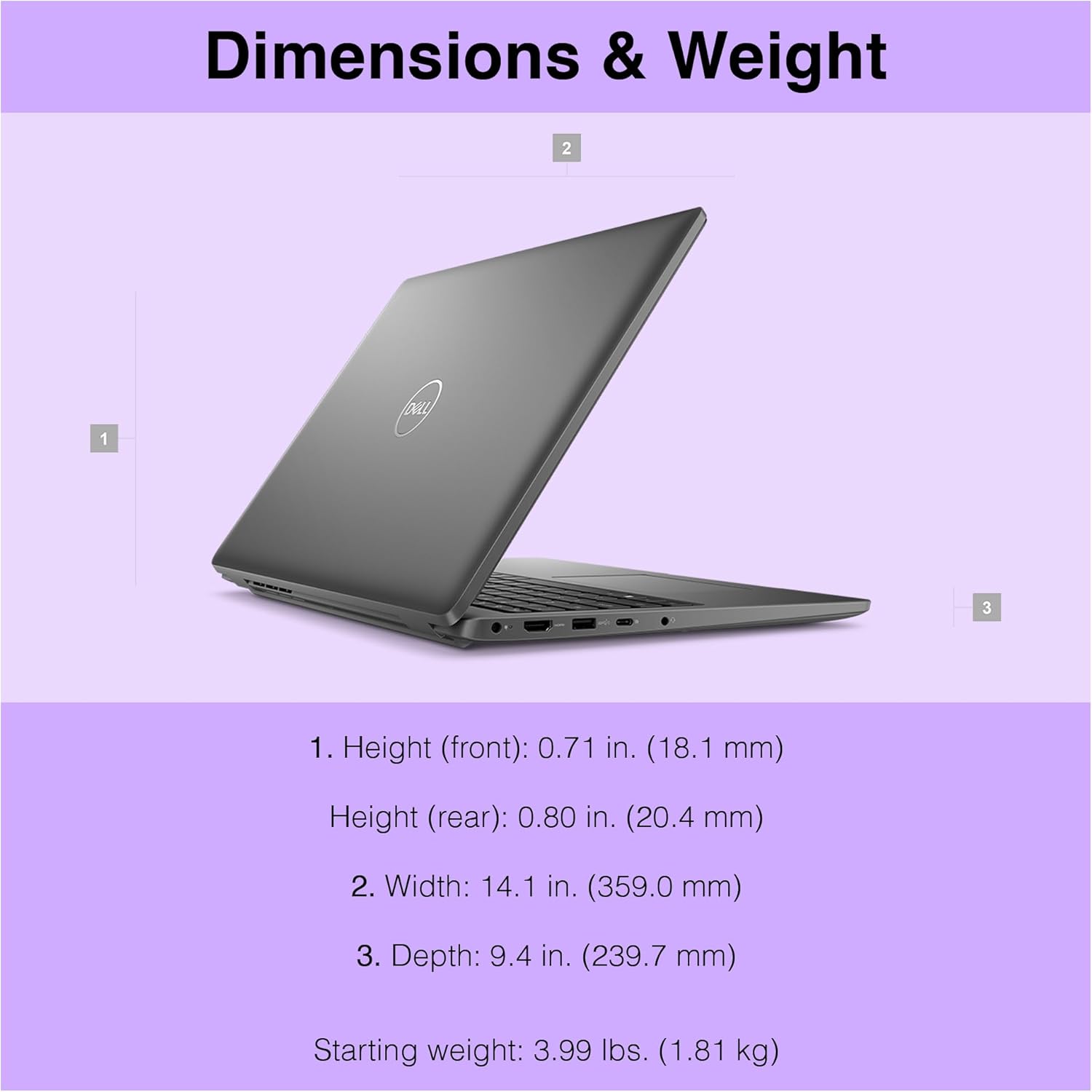 Dell Latitude 3540 – Computadora portátil empresarial, 13 Intel Core i5-1335U, pantalla HD de 15.6″, RAM DDR4 de 8 GB, SSD de 512 GB, Intel Iris Xe,