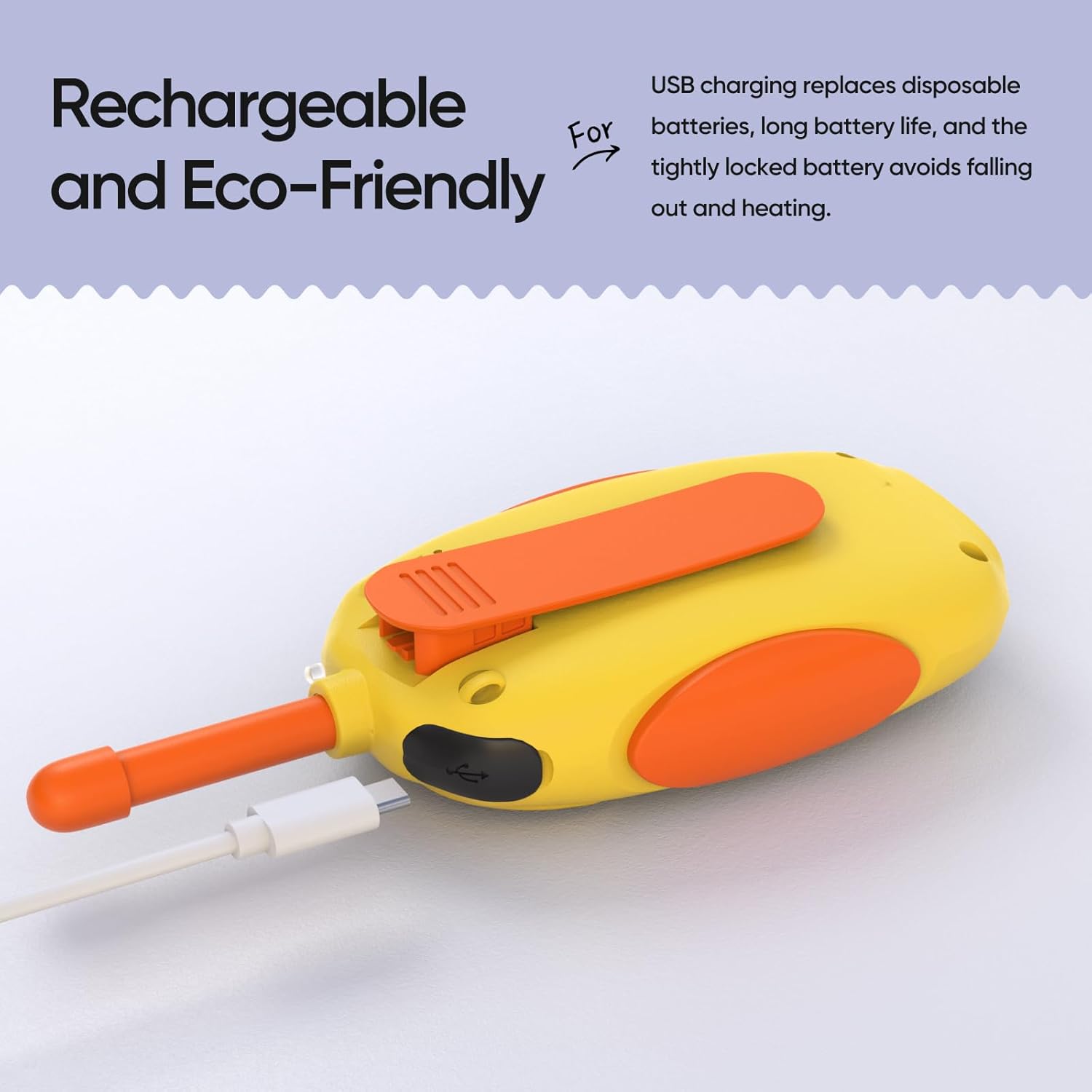 Walkie Talkies para niños, paquete de 2 walkie talkies recargables para niños, regalo para niños de 3 a 12 años, 22 canales de radio de 2 vías para