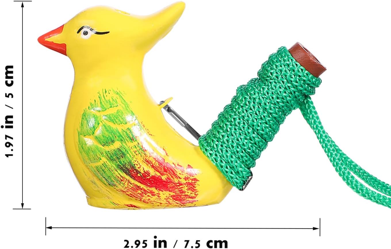 ABOOFAN Silbato de ave acuática para bebé, juguetes para adultos, silbato de cerámica para niños, regalo de Pascua, silbato en forma de pájaro,