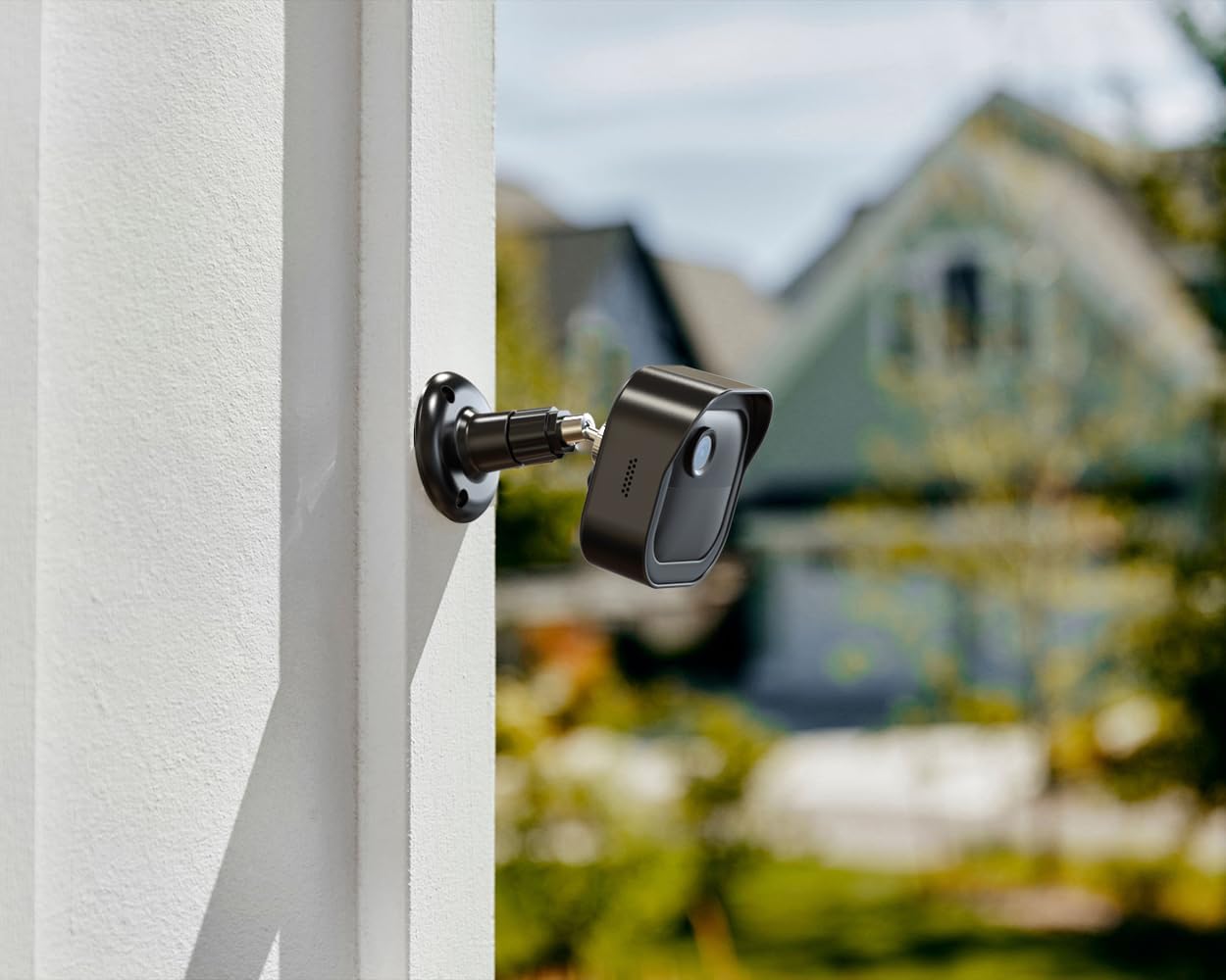 Soporte de pared Blink Outdoor para 4 cámaras, carcasa protectora resistente a la intemperie y montaje ajustable de 360 con soporte Blink Sync