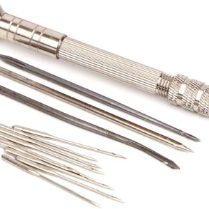 PUZOU Herramienta hecha a mano de bricolaje, kit de costura de puntada de bloqueo de fábrica, reparación de cuero de lona de reparación de punzón de PUZOU Herramienta hecha a mano de bricolaje, kit de costura de puntada de bloqueo de fábrica, reparación de cuero de lona de reparación de punzón de