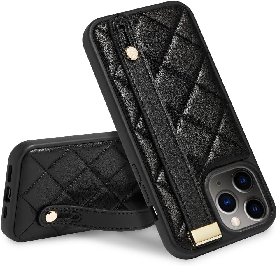 ZVE iPhone 11 Pro – Funda acolchada de cuero a prueba de golpes, con función atril para mujer, compatible con iPhone 11 Pro, 5.8 pulgadas, color