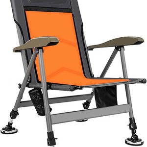 TEmkin Silla reclinable, silla de pesca portátil, asiento de camping plegable, sillón fuerte, respaldo ajustable, disponible en todas las TEmkin Silla reclinable, silla de pesca portátil, asiento de camping plegable, sillón fuerte, respaldo ajustable, disponible en todas las
