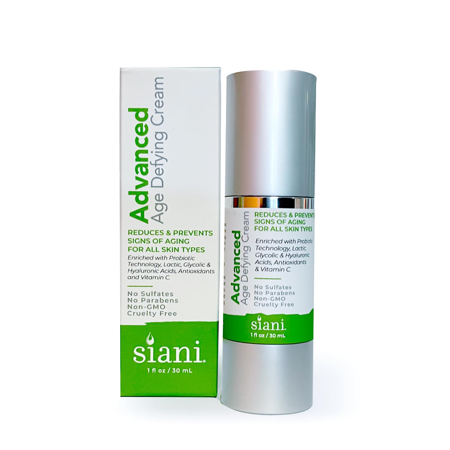 SIANI Crema avanzada que desafía la edad con tecnología probiótica respaldada por la ciencia