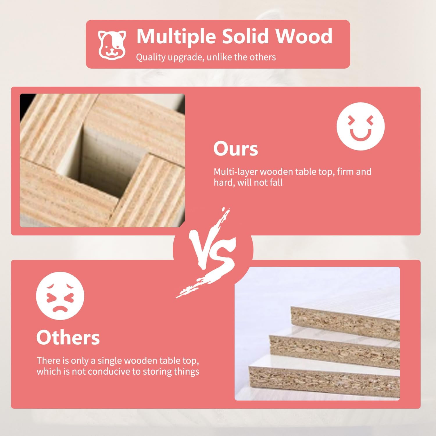 Mueble resistente de 32 pulgadas para perros medianos y grandes, mesa auxiliar de madera para perros, jaula decorativa para mascotas con 3 puertas