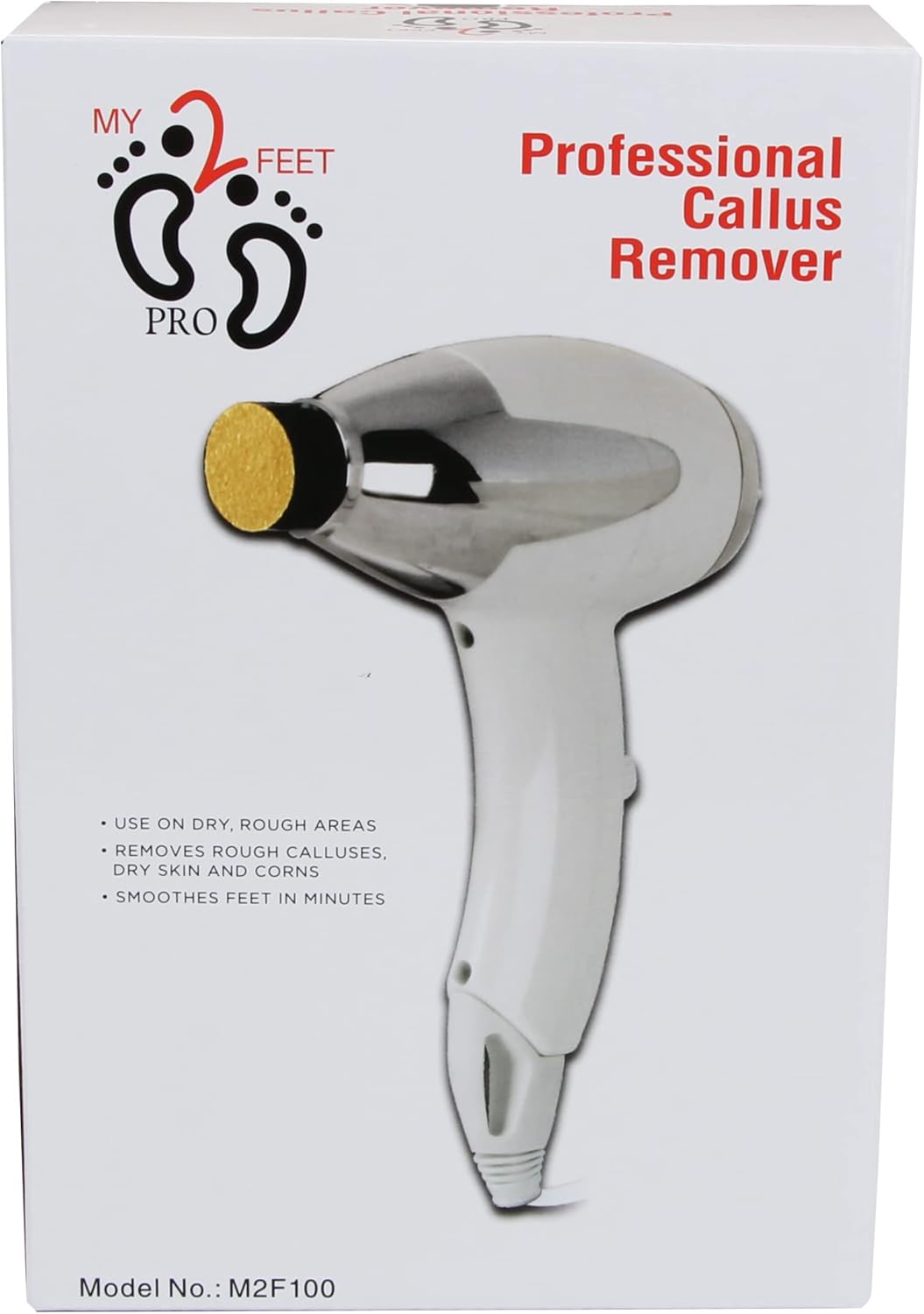 My2Feet – Removedor eléctrico profesional de callos+discos de repuesto, color blanco