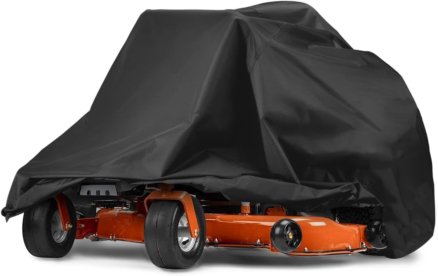 Cubierta para cortacésped de giro cero, ajuste universal 210D, impermeable, UV, resistente al polvo y al viento para protección al aire libre