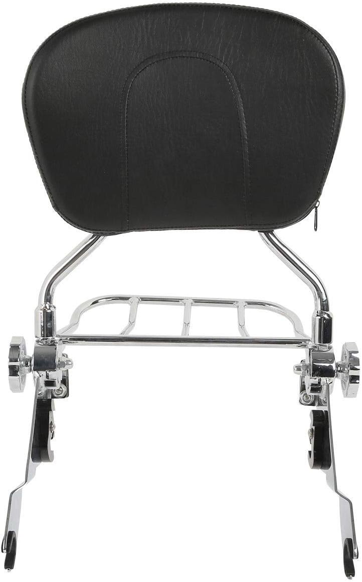 TCMT Respaldo desmontable Sissy Bar & Rack para Harley Touring Road King Street Glide Road Glide 2009-2023 Electra Glide 2009-2022 Ultra Limited