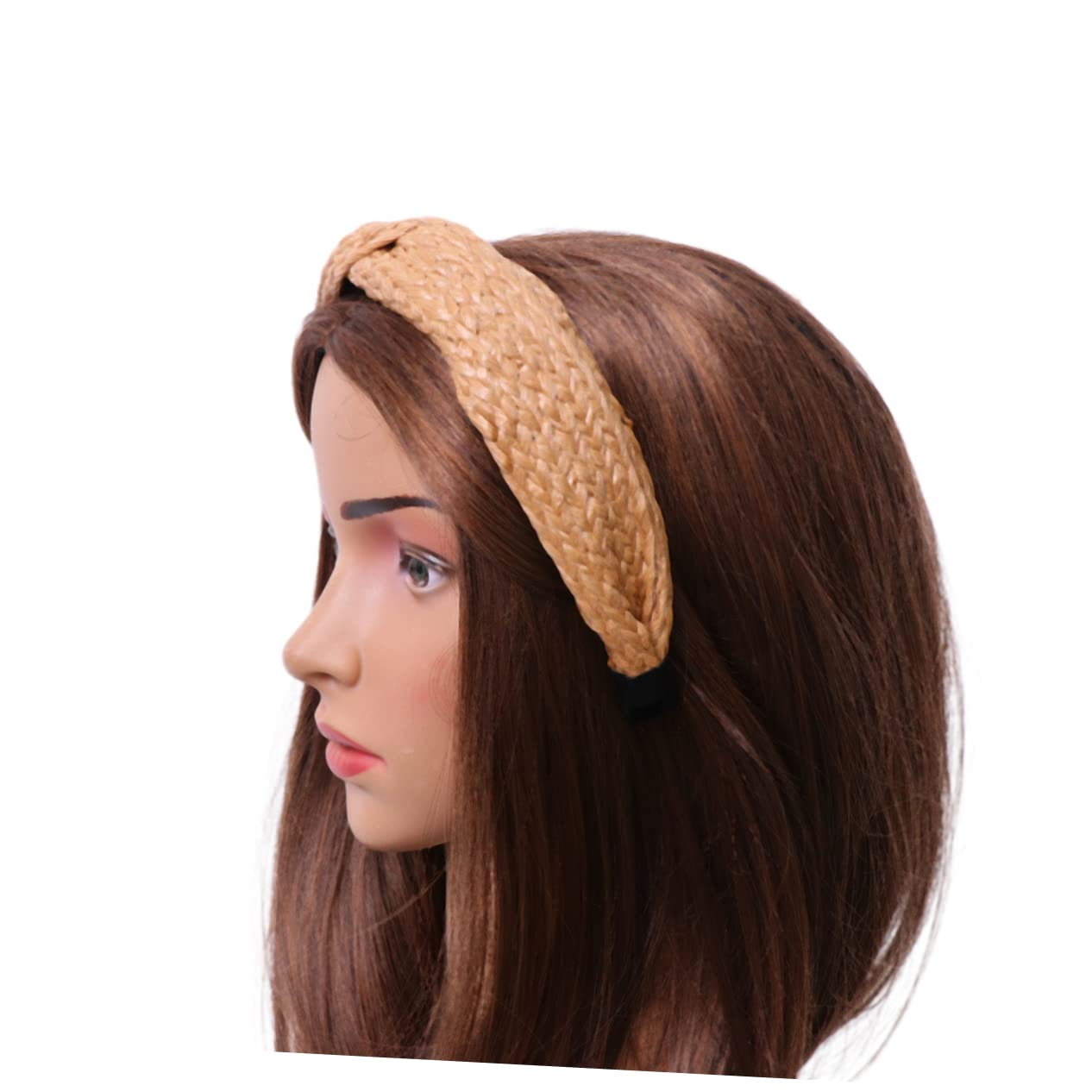 Beaupretty Lazos para el pelo con perlas, bufanda para la cabeza, accesorios para trenzar, diadema de nudo, diadema de nudo, playa, verano,