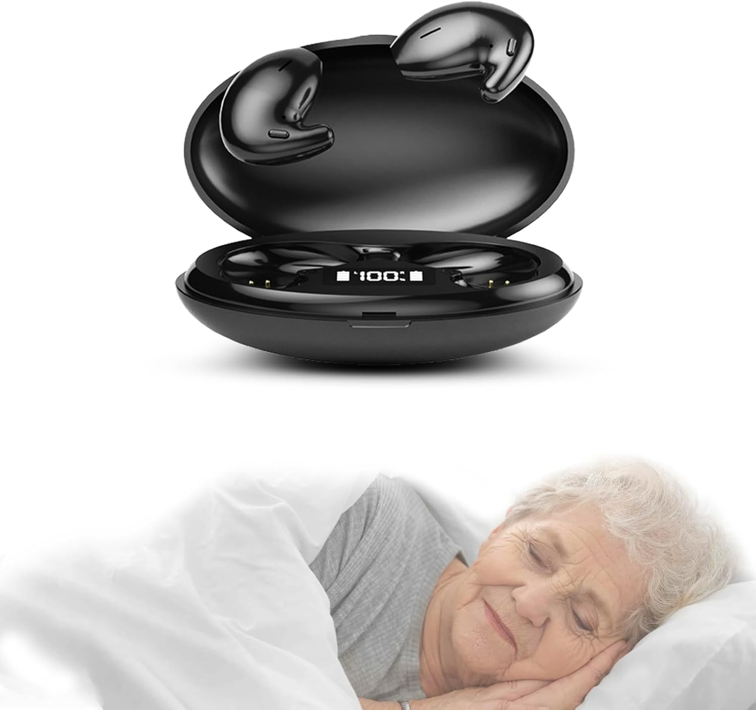 Auriculares Bluetooth para dormir, inalámbricos, Bluetooth de 0.4 pulgadas, para dormir de lado, cómodos y ligeros, batería de larga duración