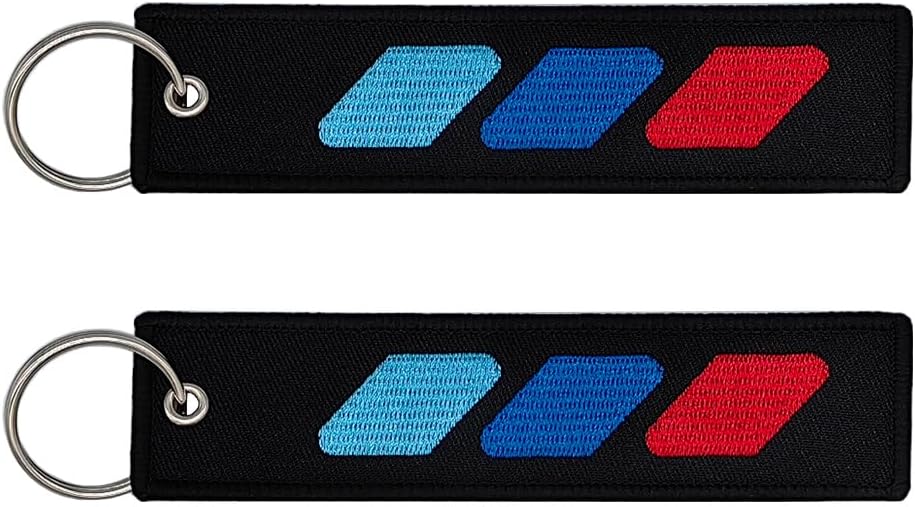 Xnqdre Llavero de etiqueta tricolor con llavero compatible con Toyota Tacoma TRD 4Runner Tundra accesorios de llavero de automóvil.