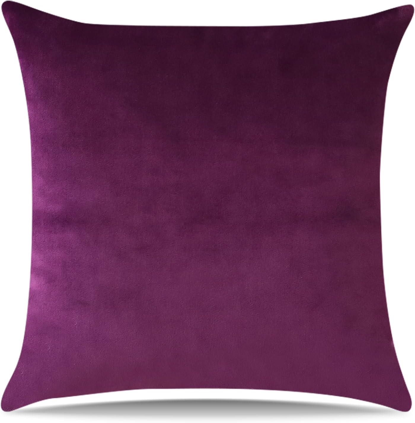 Artscope Fundas de almohada cuadradas de terciopelo de lujo súper suaves, decorativas, fundas de cojín para sofá, dormitorio, decoración de